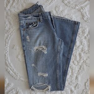 Armani Exchange Women's Chopper Jeans Size 4S Distressed